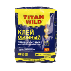 Клей обойный ТИТАН WILD для флизел. обоев 200гр (36) ПАКЕТ (*1)