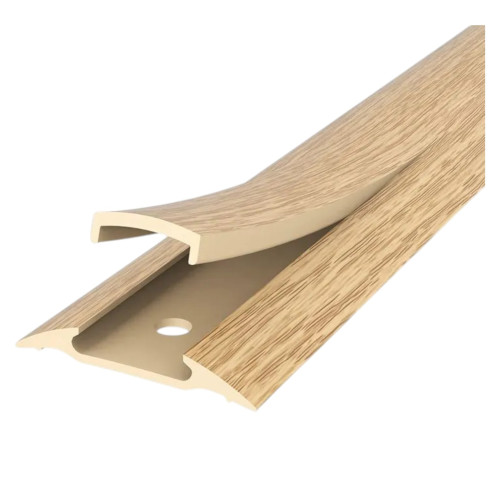 /Порог с кабель-каналом 36мм 0,9 Дуб светлый ПВХ (ПМК36-0,9 ИДЕАЛ)