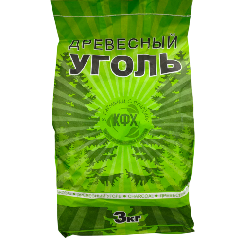 Уголь древесный КФХ 3кг