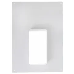 Площадка торцевая вертикальная пластиковая 180х250 фланец 60х120 612ПТВ