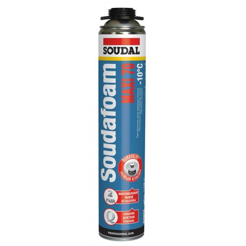 Пена монтажная SOUDAL MAXI 70 ПРОФ 870мл зимняя (111753)