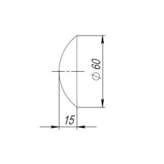 Демпфер настенный DSW-60 бежевый (43125)