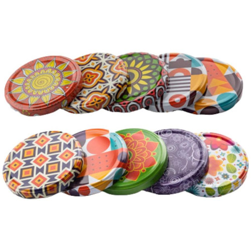 Крышки винтовые Авестар Твист-Офф Летний муар 10 шт (ТО100-МУАР-10)