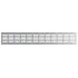 Решетка переточная алюминиевая с анодированным покрытием 4808DP Al Silver