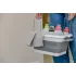 Таз складной CELLTIX 10л, с крышкой, бело-серое