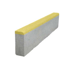 Бордюр тротуарный ЯР 1000х200х80 жёлтый (48 шт/п)