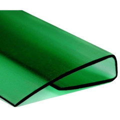 Поликарбонат сот. U-профиль 10мм, 2.1м зелёный