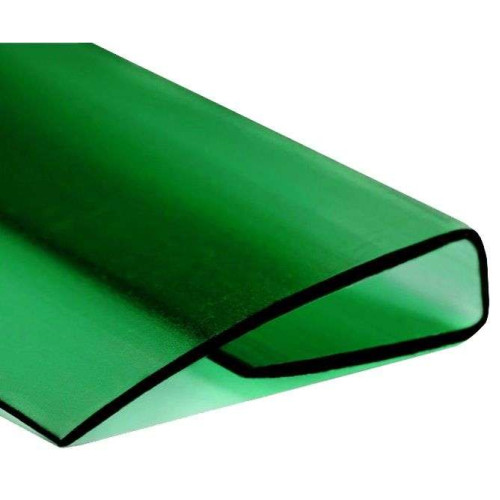 Поликарбонат сот. U-профиль 10мм, 2.1м зелёный