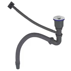 Мойка нерж. врезная DIADONNA 44х44, серый графит, DS4444B (507950)