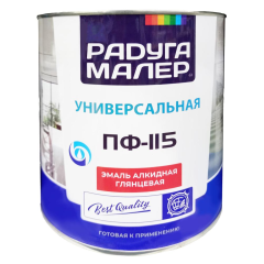 Эмаль ПФ-115 РАДУГА-МАЛЕР красная 2,7 кг