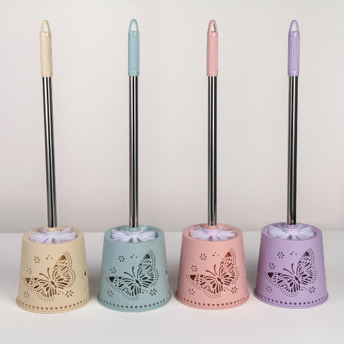 Ёрш для туалета напольный «Бабочки» 12,5х50 см (4563137)