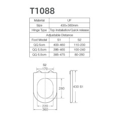 Сиденье для унитаза EVA GOLD дюропласт, T1088
