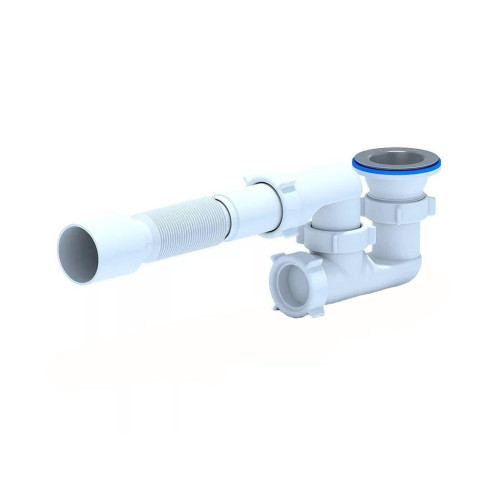 Сифон для душевого поддона АНИПЛАСТ Е215 1 1/2''х40 с гибкой трубой 40х50 регулируемый