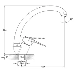 Смеситель для кухни G-LAUF NUD4-A045