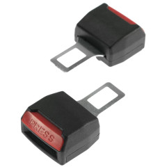 Заглушка ремня безопасности 2шт черный, пластик (3043434)