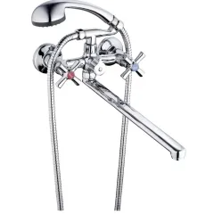 Смеситель для ванны G-LAUF QMT7-B722, плоский излив 310мм