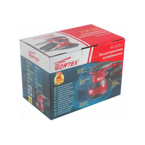 Машина шлифовальная эксцентриковая WORTEX RS1235 E (*7)