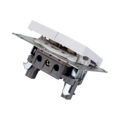 Выключатель 2-кл UNIVersal Афина 10A белый A0023