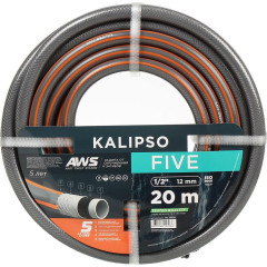 Шланг поливочный Kalipso Five 1/2, 20м, 5 слоев, армированный, всесезонный (AGL261220)