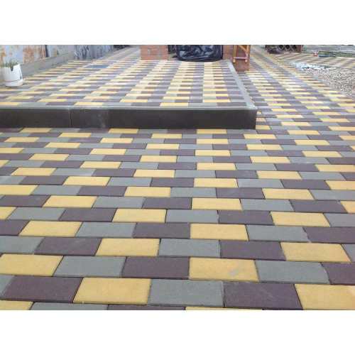 Плитка тротуарная вп  Кирпич 200*100*60 (коричневая) НОВАЯ ФАСКА (648/660 шт/п, 12,96/13,2 м2)