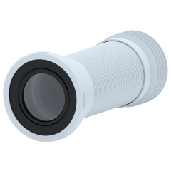 Гибкий удлинитель для унитаза АНИПЛАСТ К928 ф110 с металл. спиралью, 230-530мм