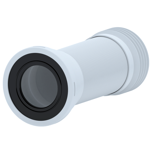 Гибкий удлинитель для унитаза АНИПЛАСТ К928 ф110 с металл. спиралью, 230-530мм