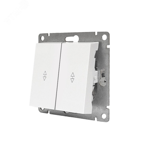 Переключатель 2-кл Universal Афина 10А белый A0026