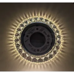 Свет. точ. ECOLA LD7009 GX53-H4 Кристалл прозрачный/хром(622582)