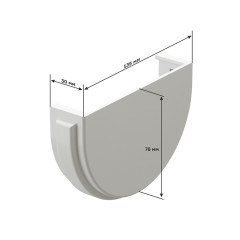 Docke PREMIUM Заглушка желоба (пломбир)