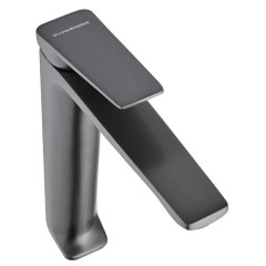 Смеситель для умывальника EVA GOLD FW17GR-PVD VESTA оружейная сталь, высокий