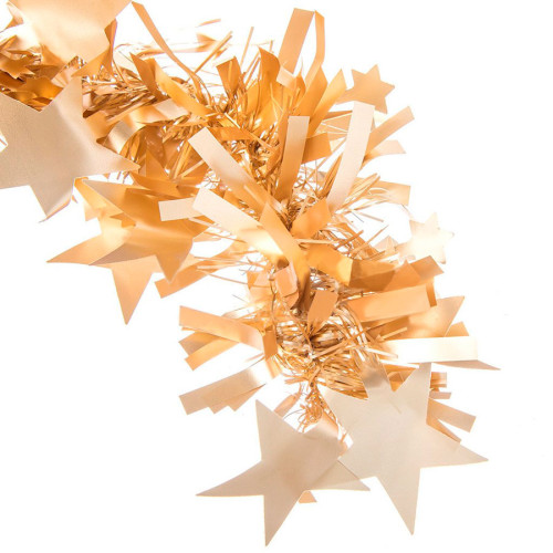 Мишура 2,0м d=150/85мм со звездами, шампанское золотое (SYMTB-171949 N.N)