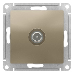 Розетка TV ATLASDESIGN  оконечная шампань ATN000591