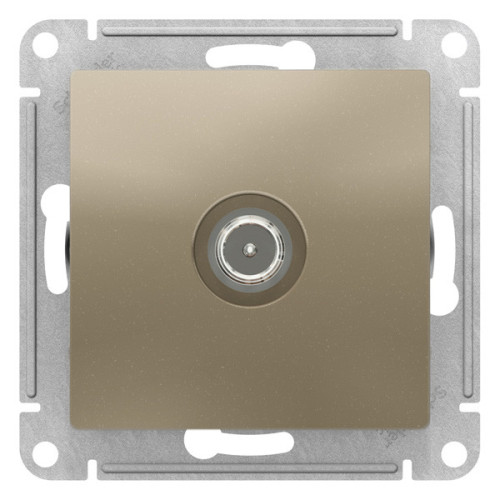 Розетка TV ATLASDESIGN  оконечная шампань ATN000591