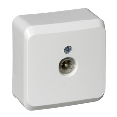 Розетка О/У TV белый ЭТЮД (89783)