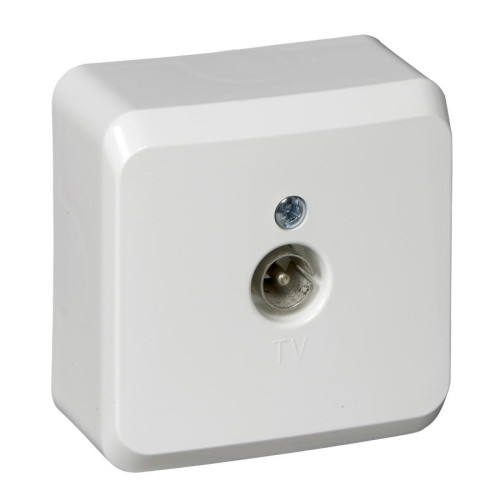 Розетка О/У TV белый ЭТЮД (89783)