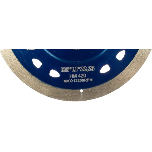Диск алмазный Hilberg Extra Thin ф125х22,2мм сплошной тонкий (HM420)