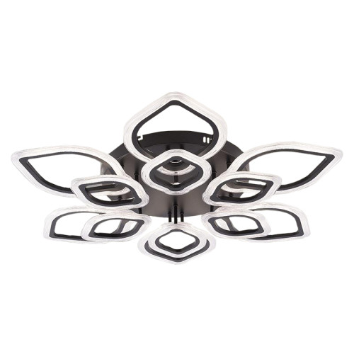 Светильник Люмис LI09827C/6+6B PR BK 216W LED 3000-6000K d890 ПДУ диммер, черный