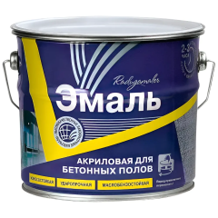 Эмаль для бетонного пола РАДУГА-МАЛЕР акриловая серая 6 кг