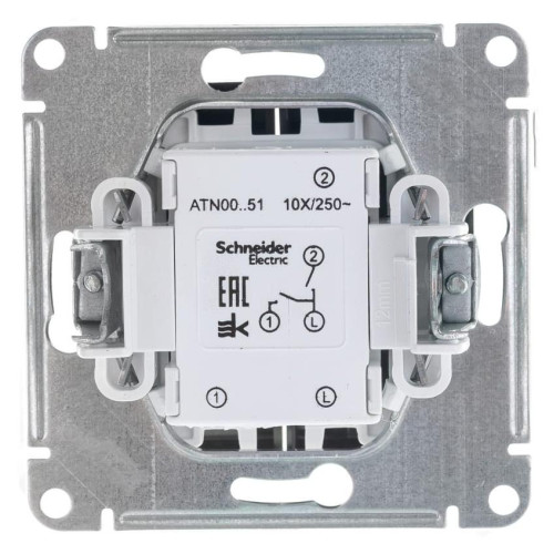 Выключатель 2-кл AtlasDesign 10А мокко SchE ATN000651