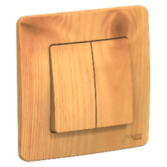 Выключатель 2-кл BLANCA 10А ясень SchE BLNVS010505