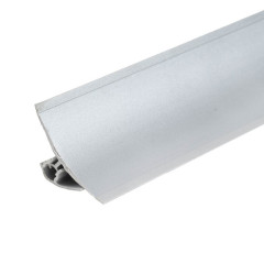 Плинтус ПВХ ИДЕАЛ для столешницы 081-0 Серебристый Глянцевый 3м.