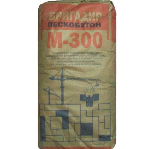 Смесь БРИГАДИР М-300 Пескобетон 25 кг