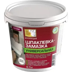 Замазка Коллекция (шпатлевка-замазка универсальная) для выбоин и трещин 0,7кг