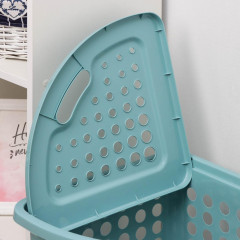 Корзина для белья 45 л угловая «Молетта», бирюзовая (5365584)