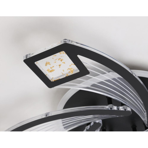 Светильник AMBRELLA FA4478/5 BK 90W(6750lm) 2000K-4000K-6000K d620x75 ПДУ диммер, черный