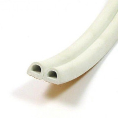 Уплотнитель KIM TEC D-профиль, белый 9х7,5мм (цена за 1м двойного)