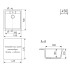 Мойка комп. MIXLINE ML-GM28 450х500x190мм, темно-серая (309), сифон