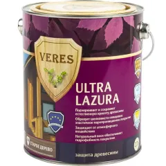 Декоративная пропитка для дерева Veres Ultra Lazura №30 Старая древесина 2,7 л