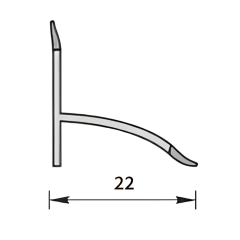 Бордюр на ванну 2м БВ белый мат.