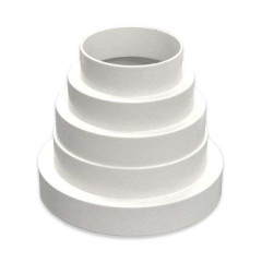 Соединитель универсальный круглых воздуховодов,центральный D150/125/100/80 ПУ15.12.10.8